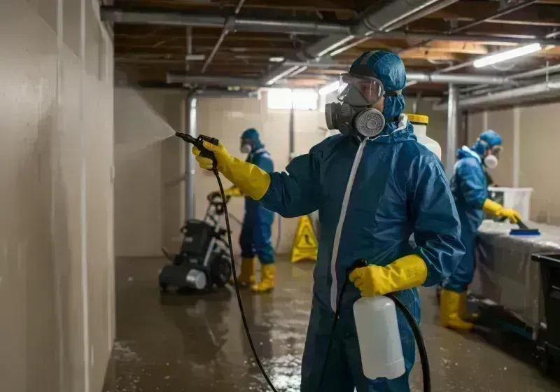 Basement Sanitization and Antimicrobial Treatment process in Woodson Terrace, MO